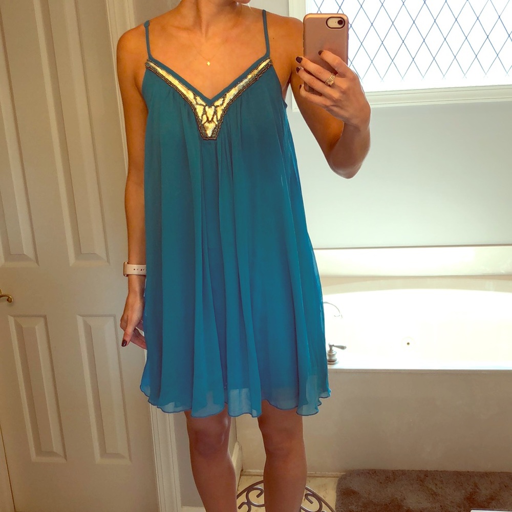 Teal Blue Express Dress